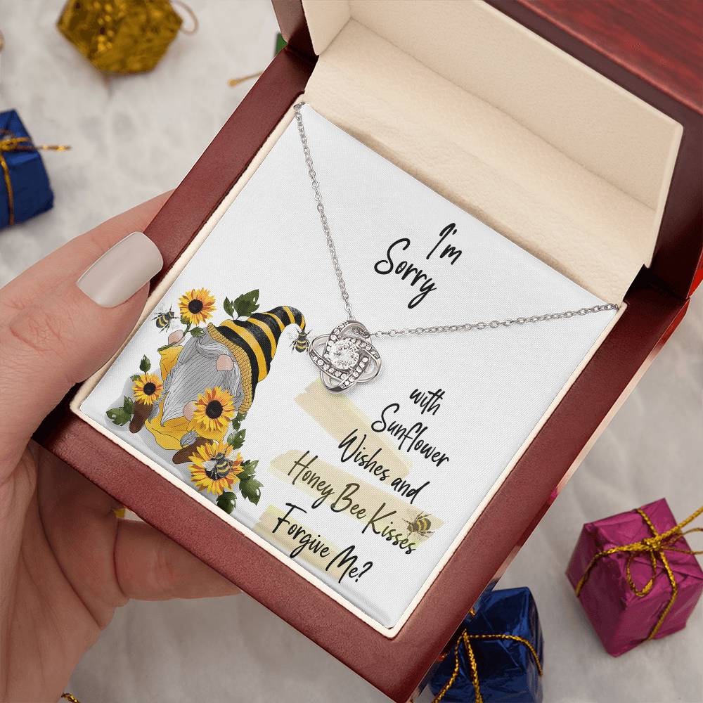 Forgive Me Gift, I'm Sorry Love Knot Necklace