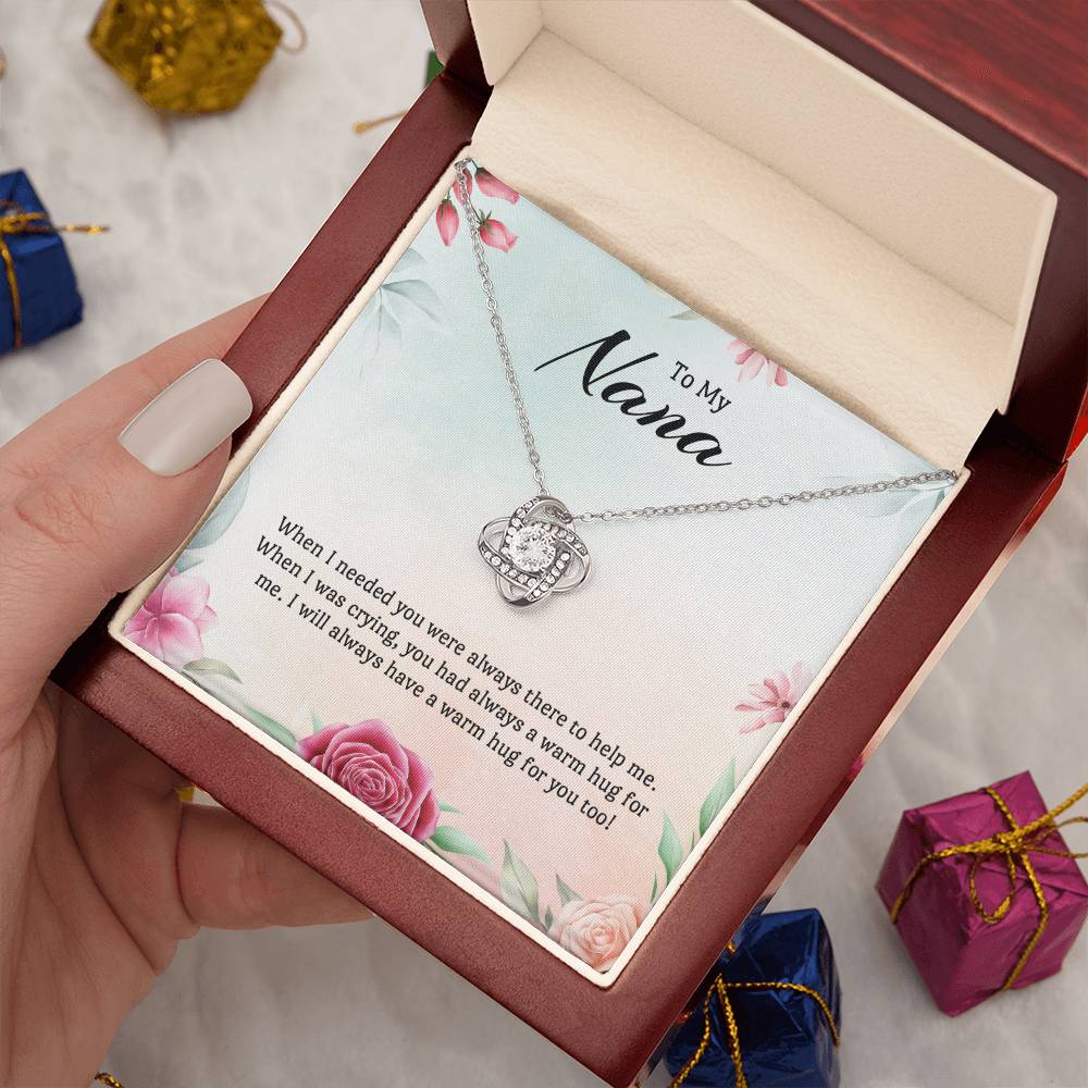 Love Knot Necklace For Nana - A Hug in Every Moment on New Year