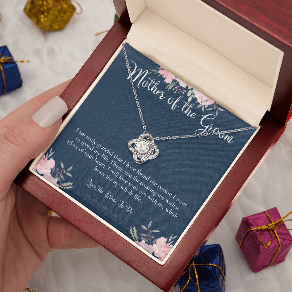 Mother of the Groom Gift Necklace, Wedding Gift, Bridal Party, Rehearsal Dinner, Man of My Dreams, Parent of Groom, Mother in Law Gift