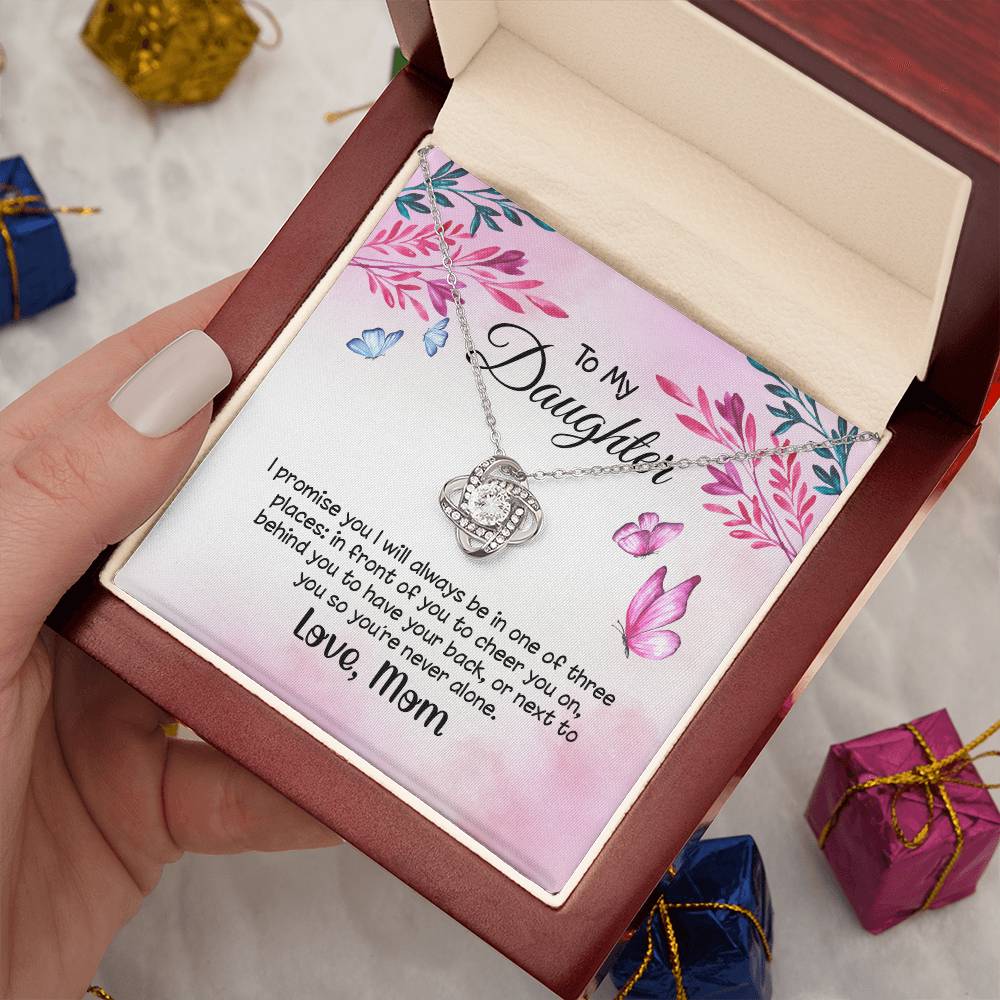 To My Daughter Necklace - Always in Front, Behind, or Beside You on Easter
