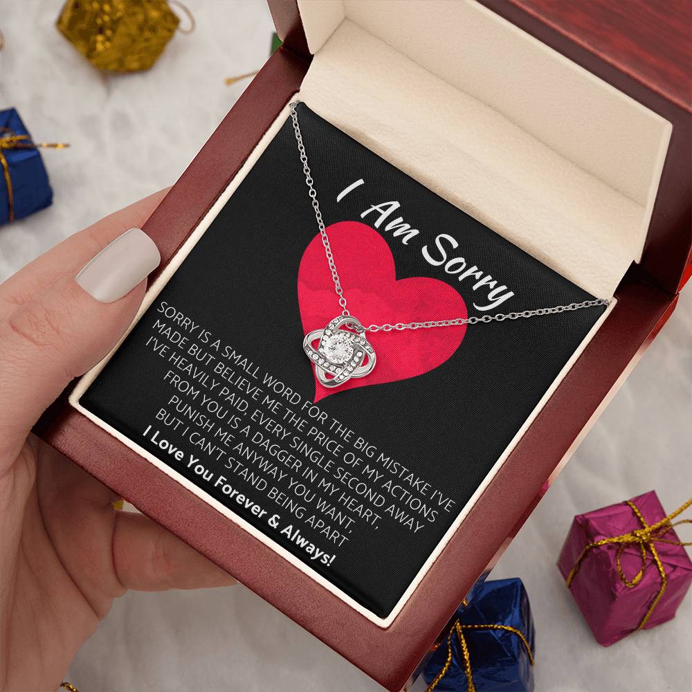 (Premium) Love Knot Necklace | I Am Sorry Gift for Your Love! ❤️