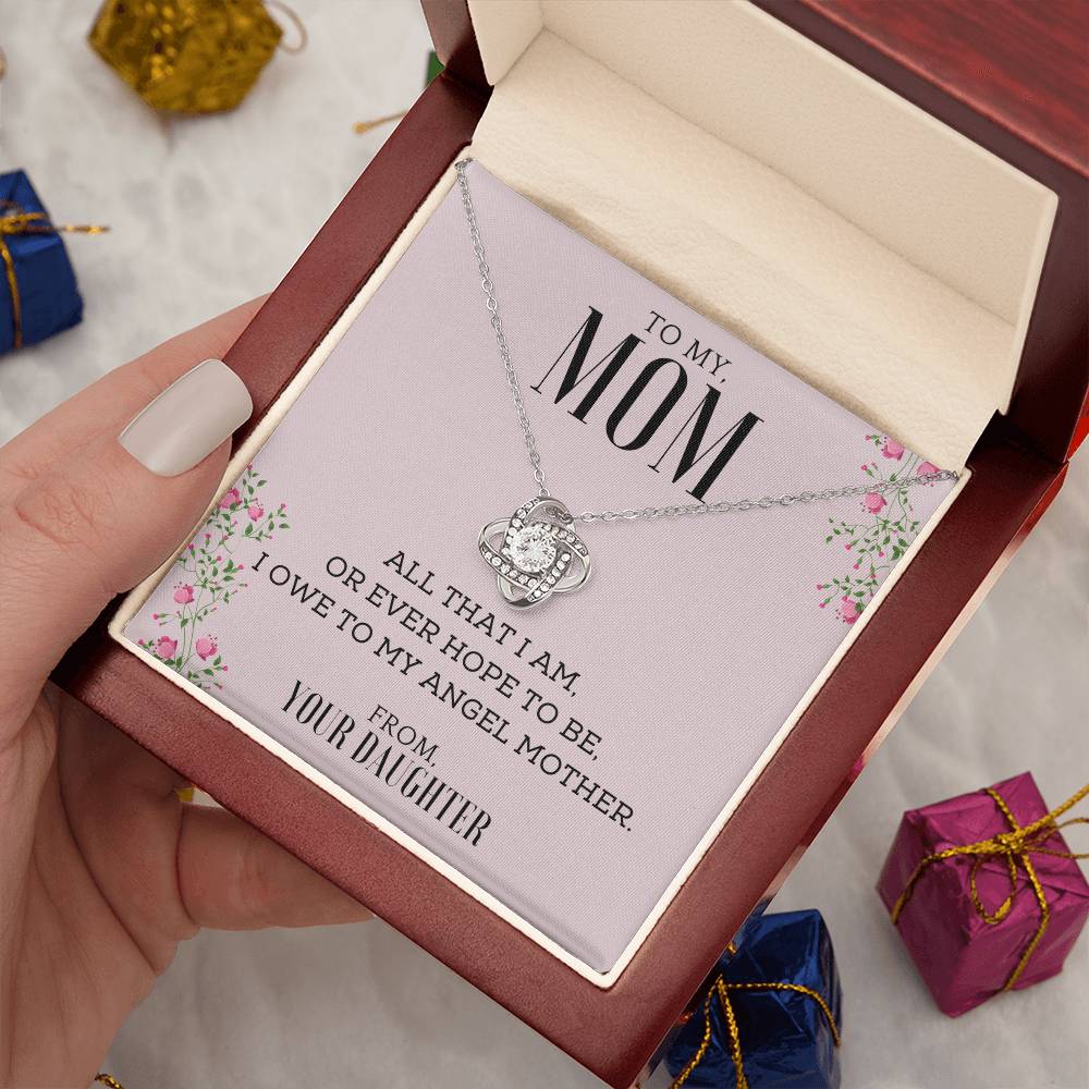 "All That I Am, or Ever Hope to Be, I Owe to My Angel Mother" | Necklace