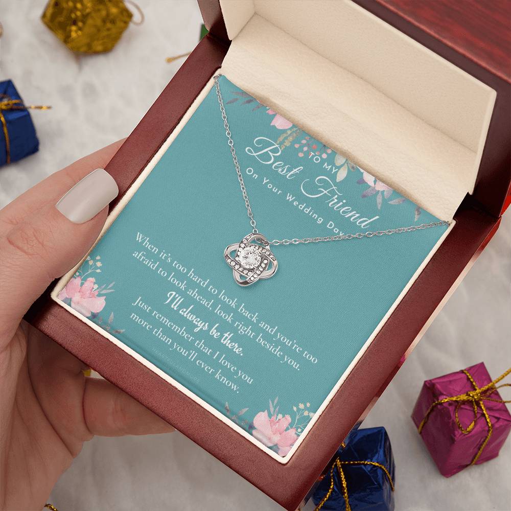 Best Friend Gift on Her Wedding Day, Best Friend to Bride Necklace, Best Friend Gift to Bride, Bride Gift From Maid of Honor, to My Best Friend