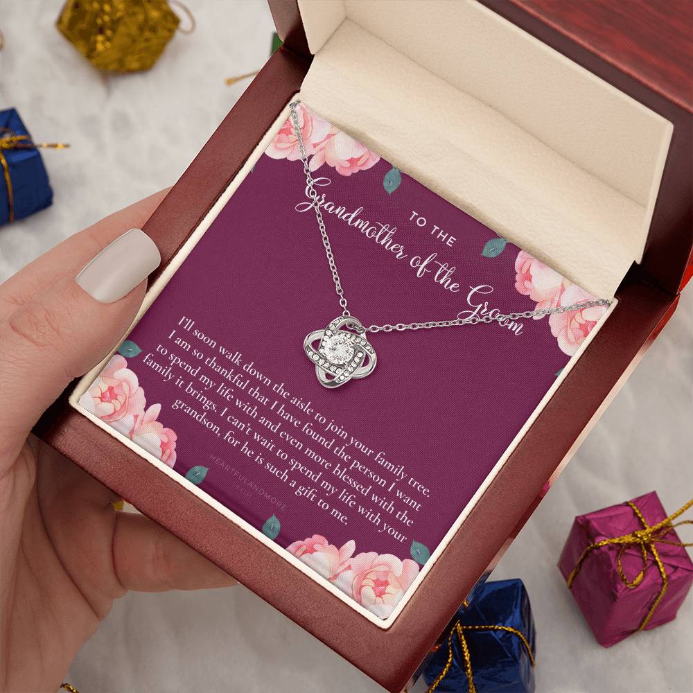 Grandmother of the Groom Gift Necklace, Grandma Wedding Gift, Nana, Bridal Shower, Rehearsal Dinner, Thank You Gift