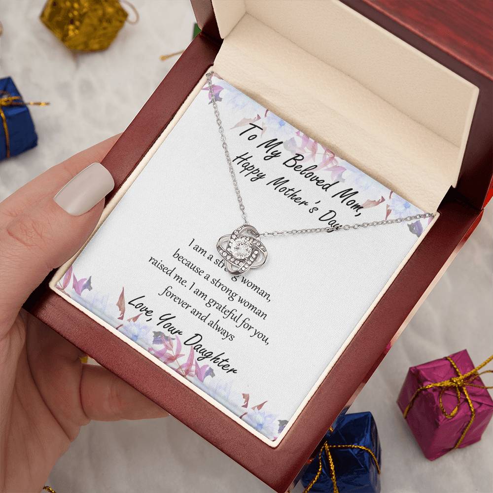 "Forever and Always" Mother's Day Necklace - To Beloved Mom - Happy Mother's Day, Women’s Day