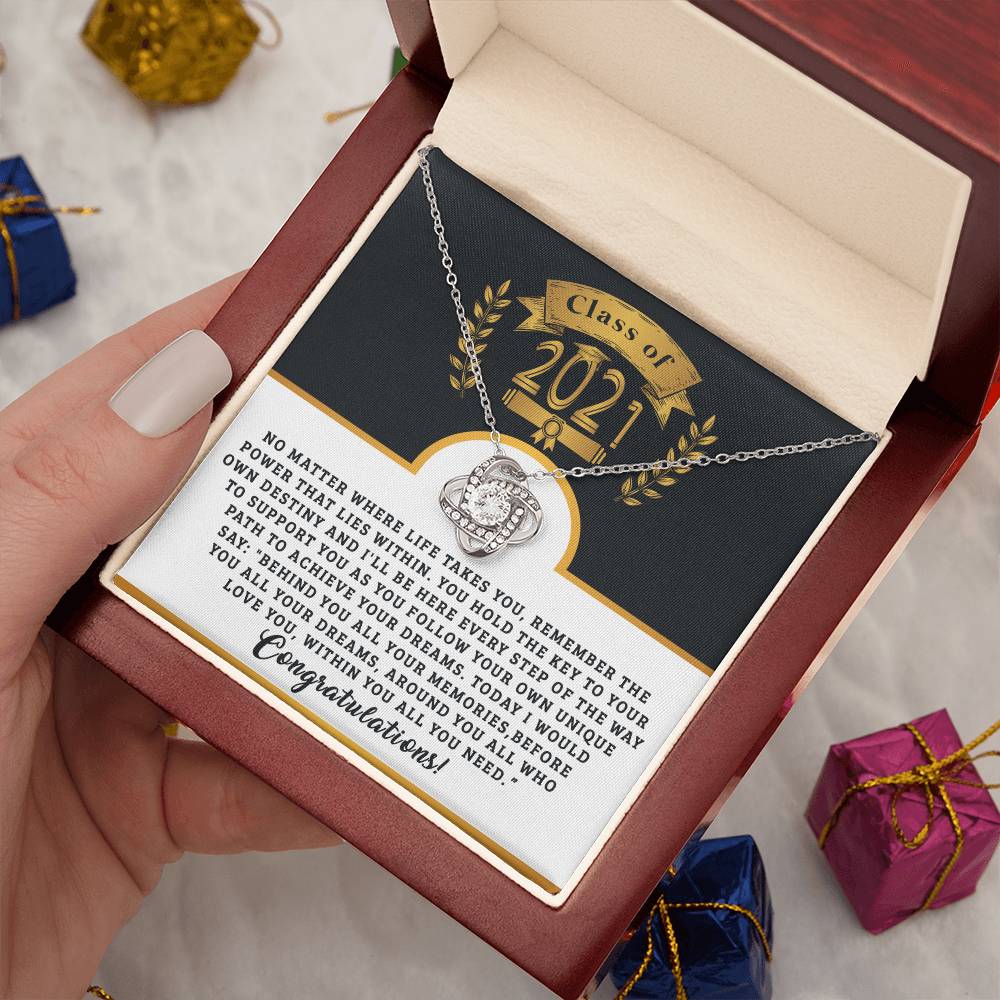 (Almost Gone ) Class of 2021 - Class 2021 - Necklace - Congratulations - Happy Graduation Day