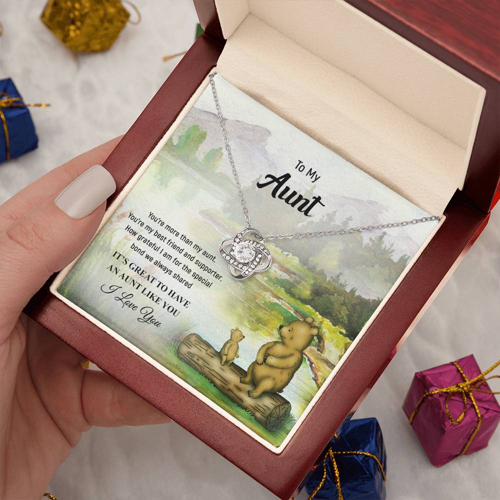 Necklace to My Aunt – It’s great to have an aunt like you - Mother’s Day