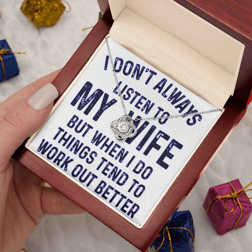 Funny Hubby are You in the Dog House  - Funny Listen to Your Wife Husband to Wife Gift Necklace Im Sorry Present