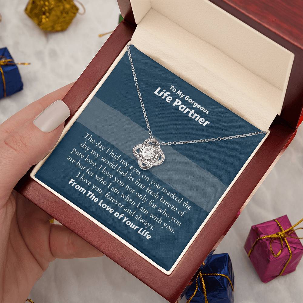 Gorgeous Life Partner Necklace - I love you, forever and always on Anniversary / Valentine’s Day