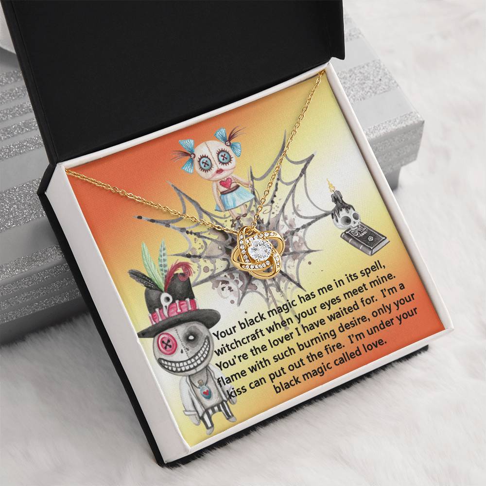 Girlfriend Necklace Goth Black Magic Gift, Halloween, I'm in Love with You, Voodoo Spell