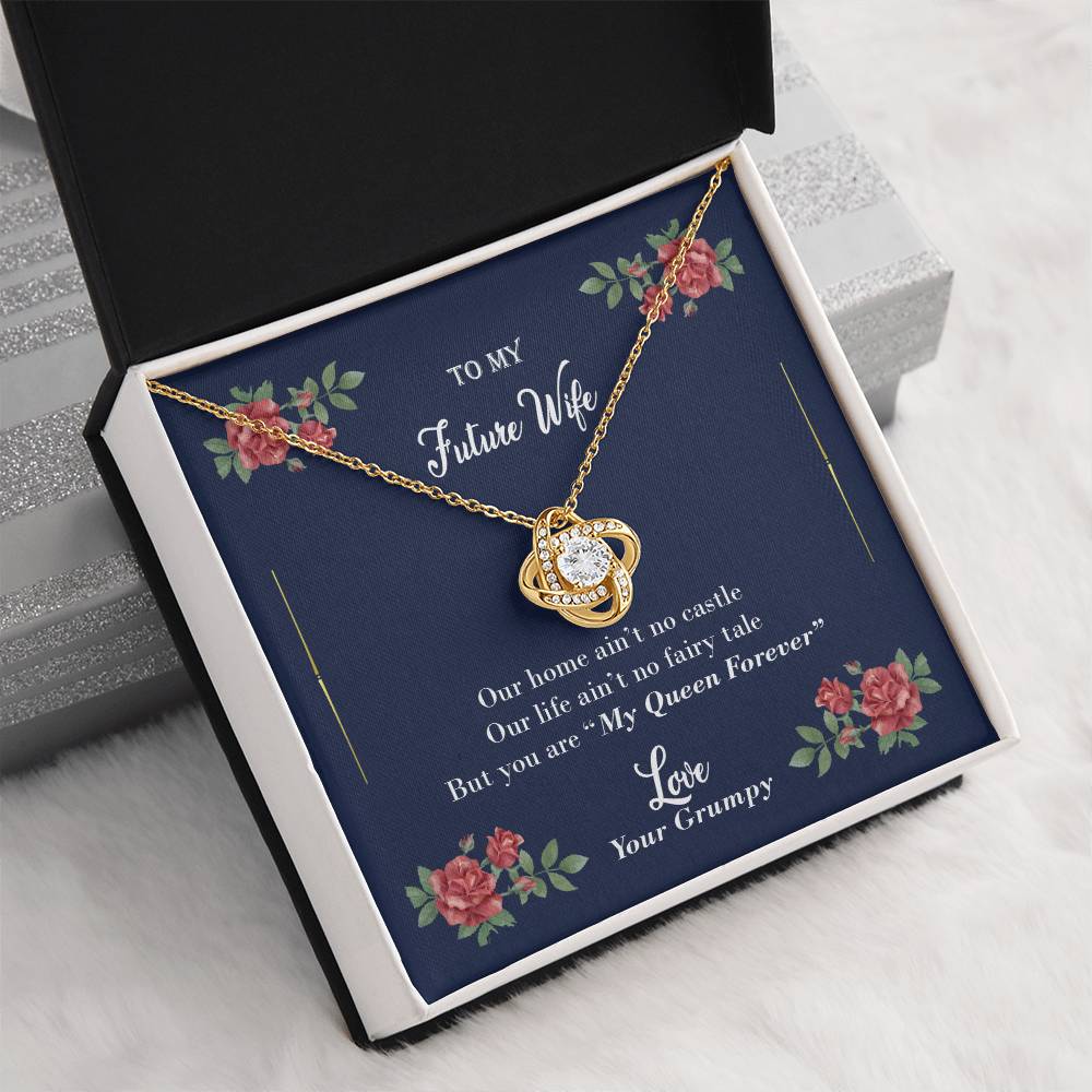 "Furute Wife" - Love Knot Necklace - To My Wife, Bride, Girlfriend
