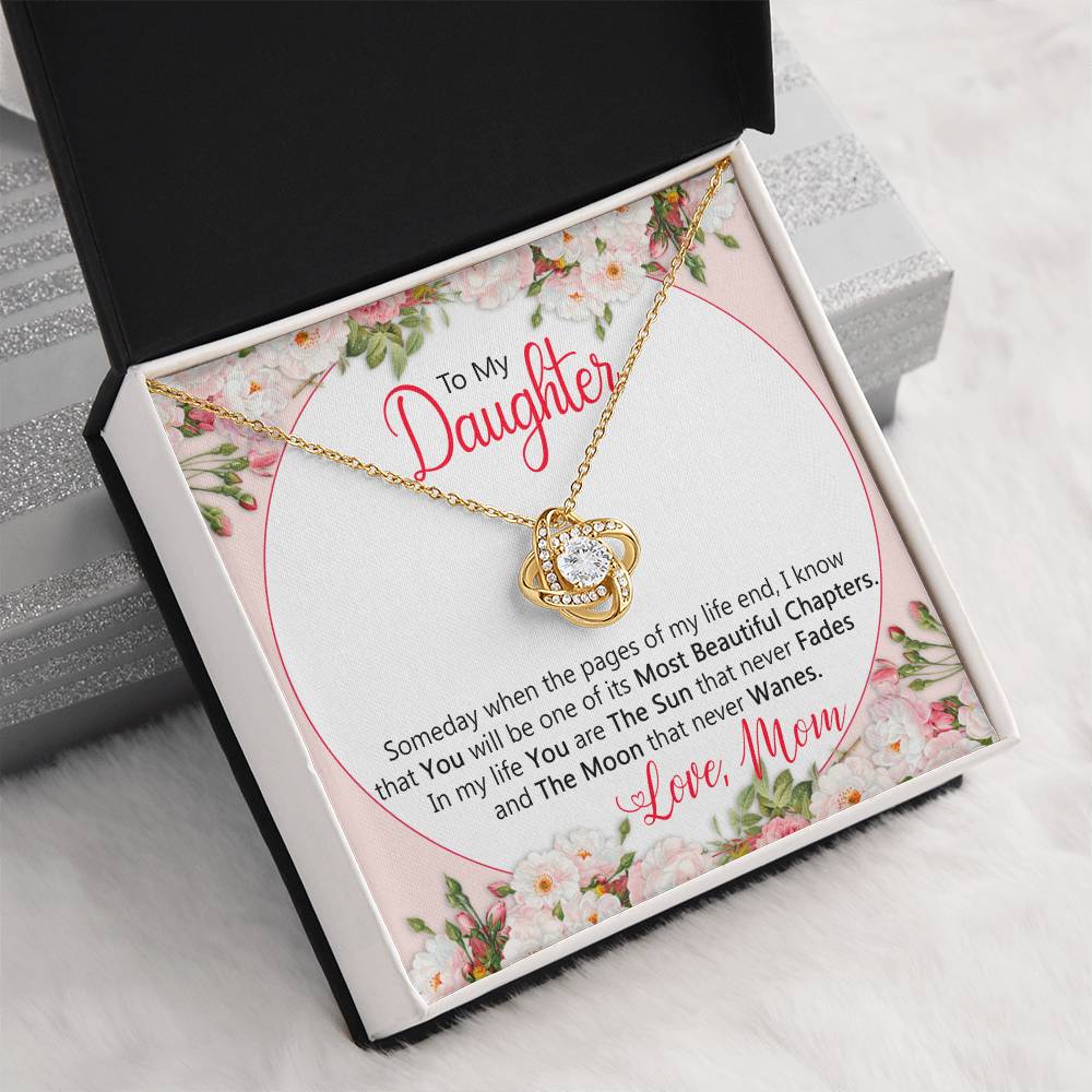 Emotional Gift for Daughter  – You are the sun that never fades and the moon that never wanes - Birthday