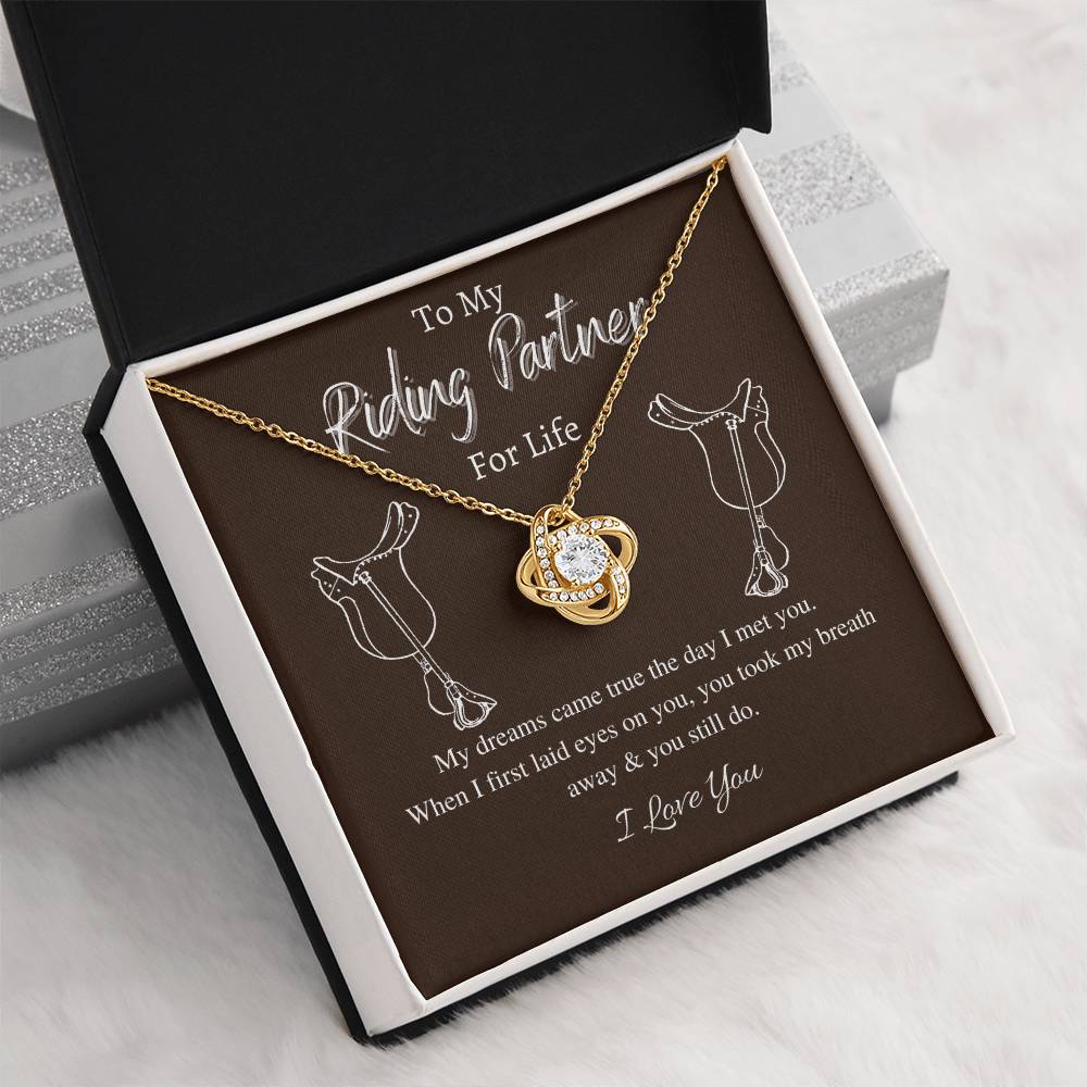 "You Still Do" Love Knot Necklace (Riding Partner Edition) - Together In Love & In The Saddle
