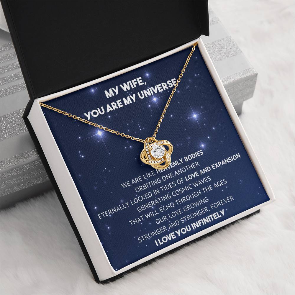You Are My Universe - Necklace - To My Wife - My Eternal Love on Christmas