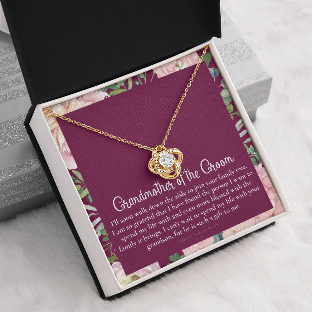 Grandmother of the Groom Gift Necklace, Grandma Wedding Gift, Nana, Bridal Shower, Rehearsal Dinner, Thank You Gift