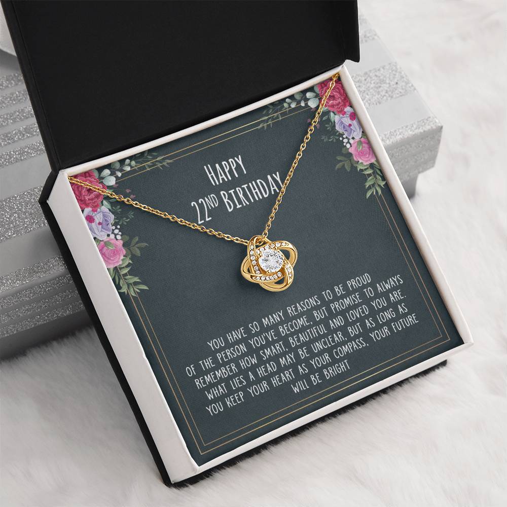 Happy 22 Birthday - Necklace to Dear Friend – So proud of the person you’ve become