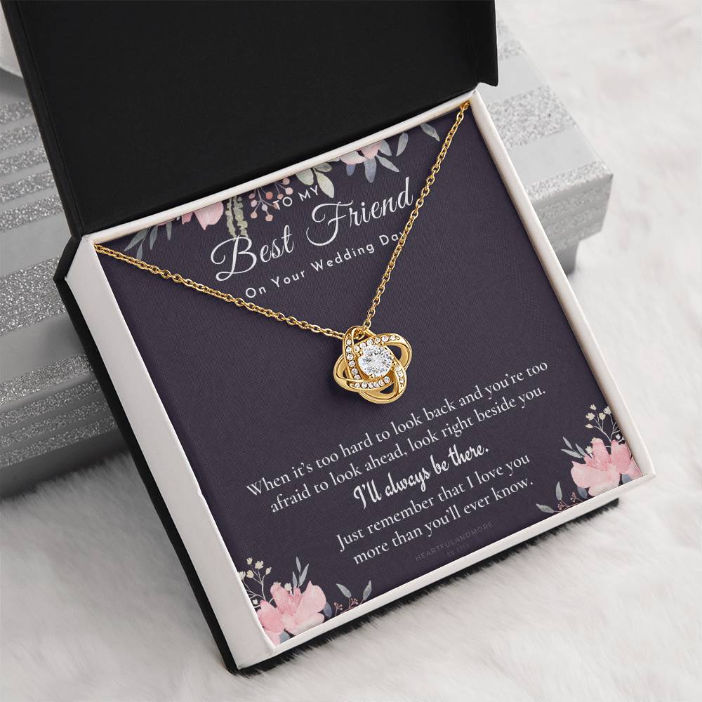 Best Friend Gift on Her Wedding Day, Best Friend to Bride Necklace, Best Friend Gift to Bride, Bride Gift From Maid of Honor, to My Best Friend