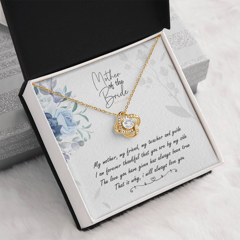 Mother of the Bride Love Knot Necklace