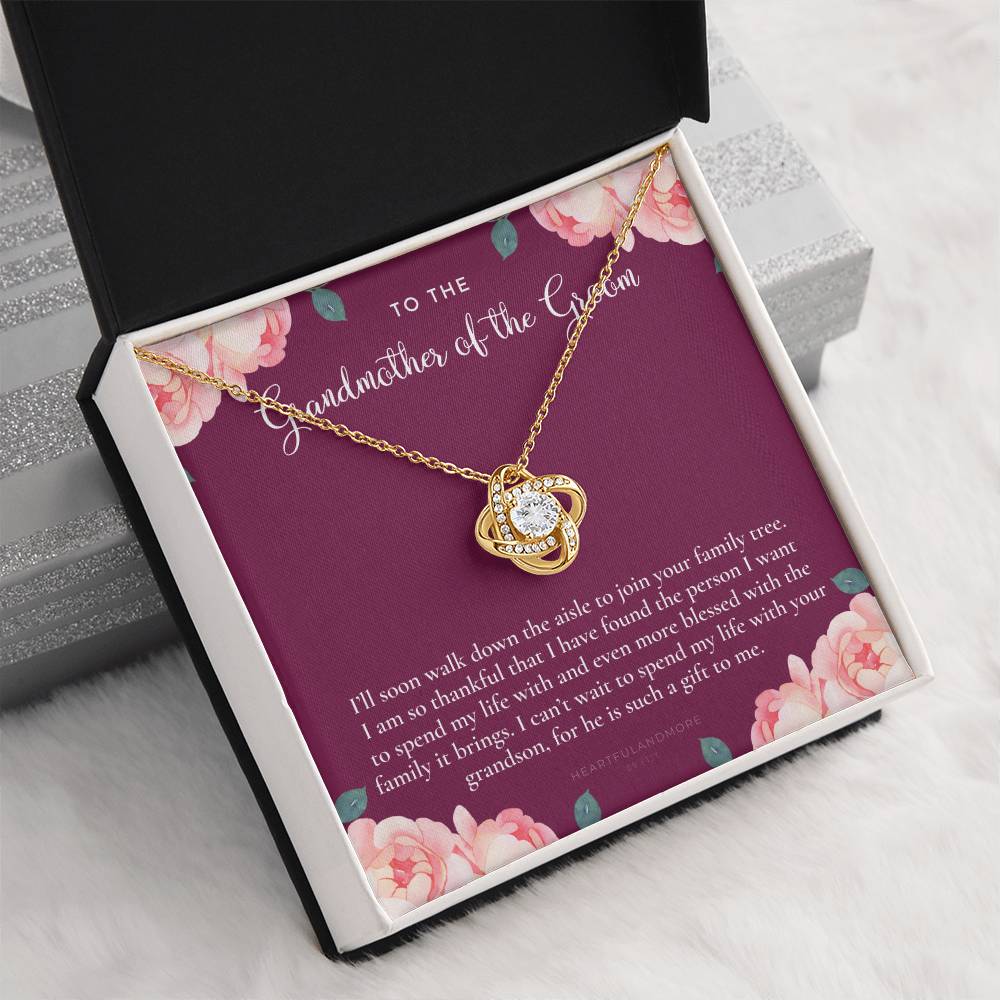 Grandmother of the Groom Gift Necklace, Grandma Wedding Gift, Nana, Bridal Shower, Rehearsal Dinner, Thank You Gift