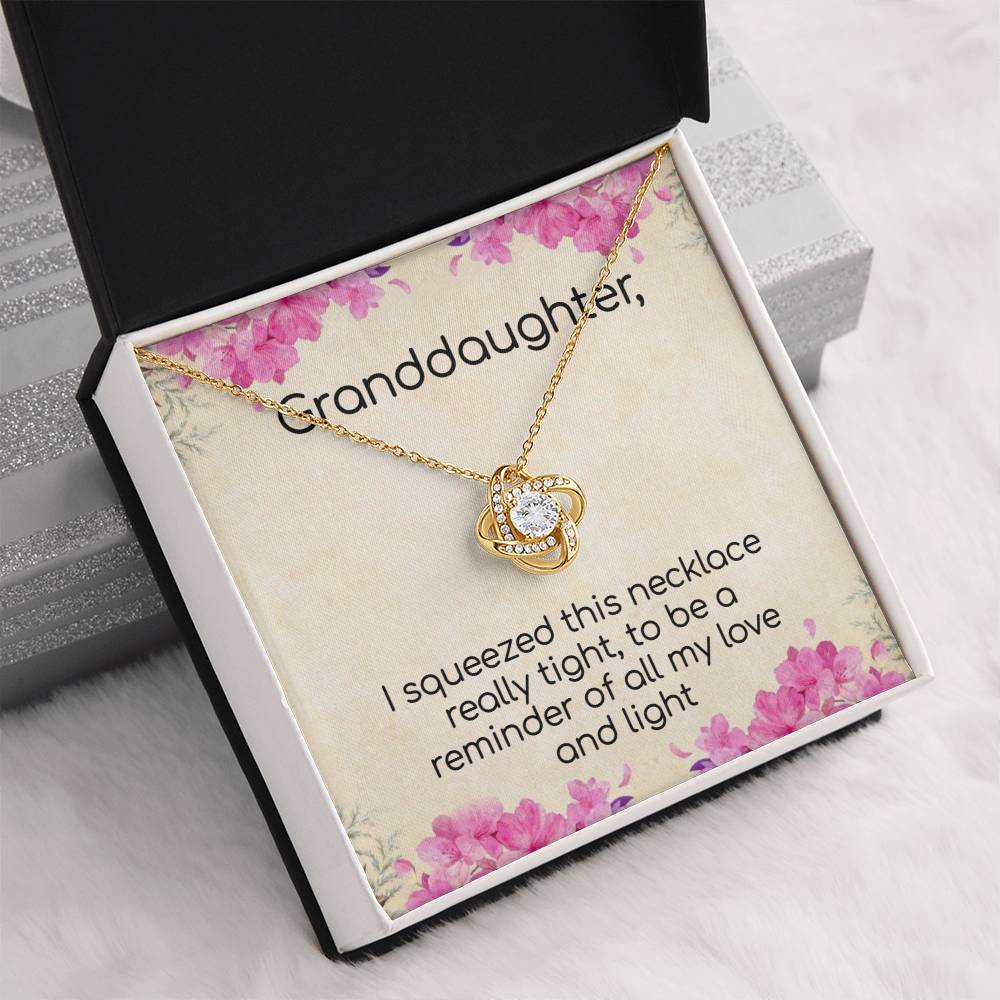 Granddaughter Love and Light Sparkling Necklace