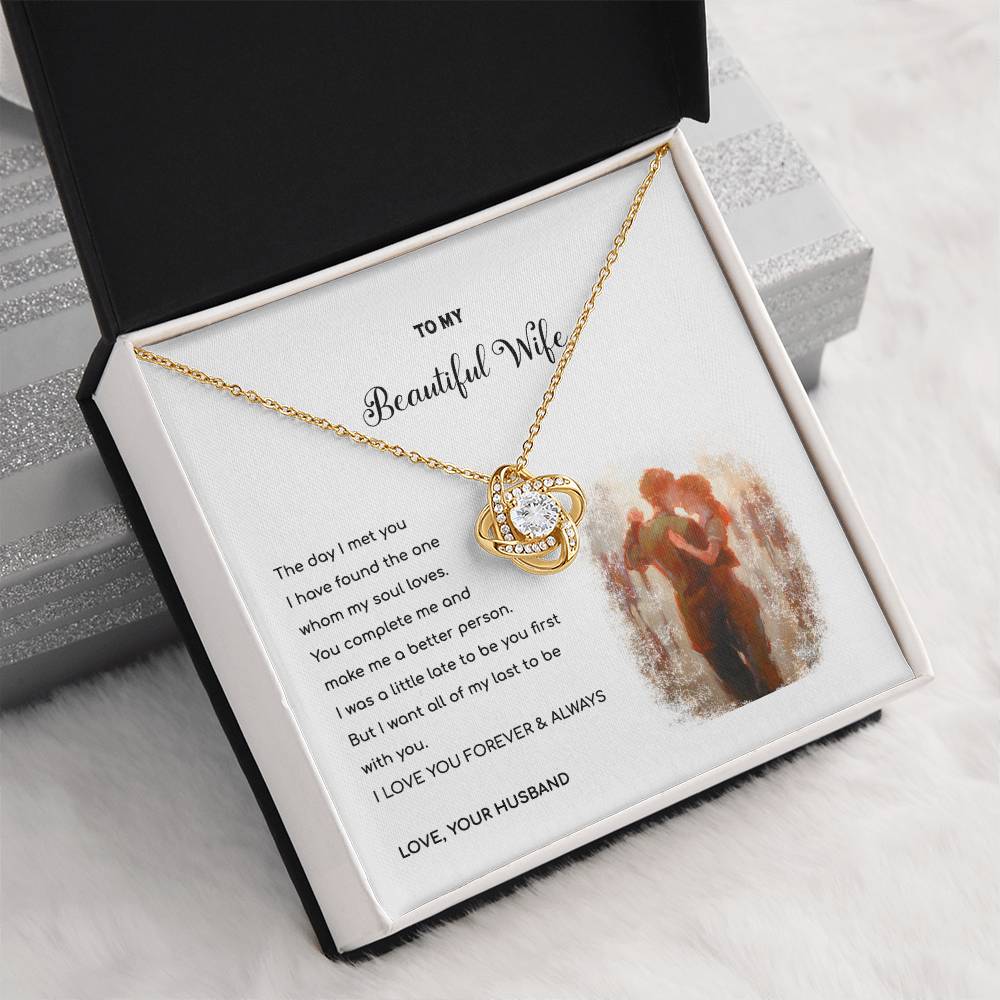 YOU ARE MY LAST - Love Knot Necklace