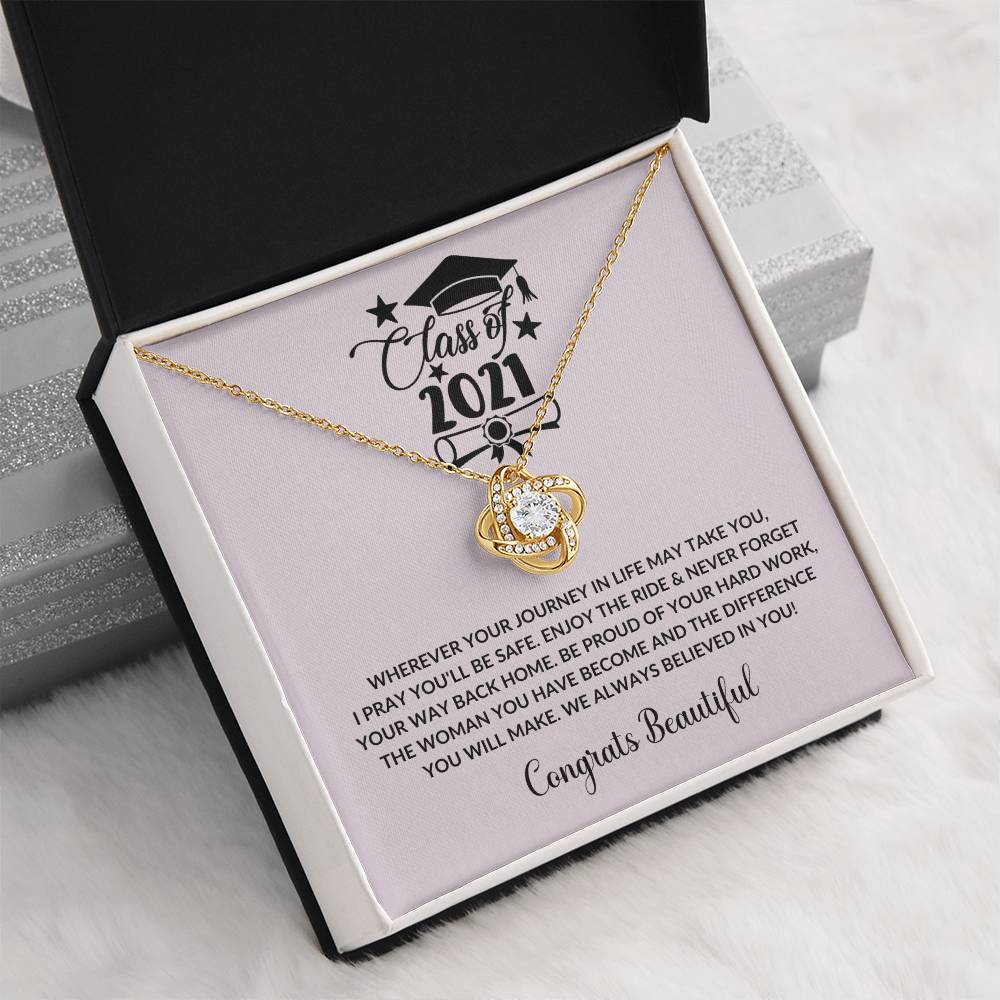 (Almost Gone) Class of 2021 - Enjoy The Ride - Graduation Necklace - Graduation Gift for Boyfriend – Proud of You Forever