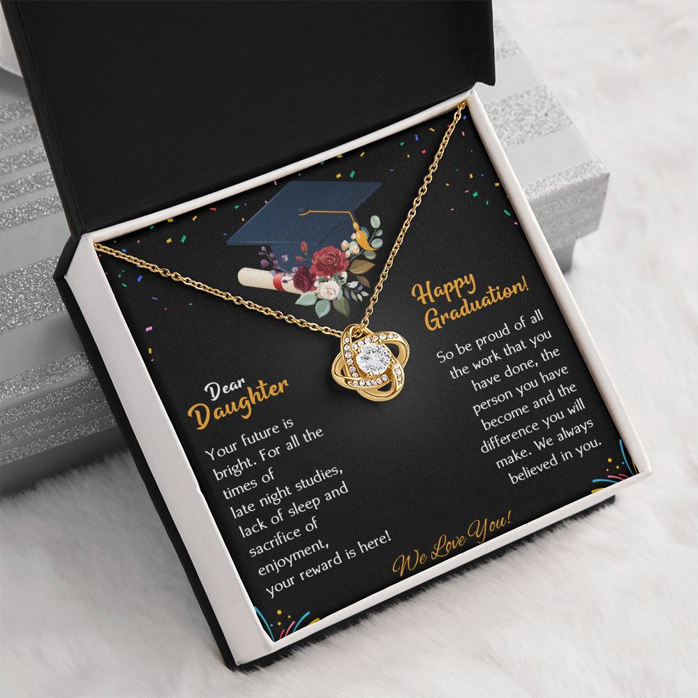 (Almost Gone) Class of 2021 - Dear Daughter So Proud of You - Limited Edition Graduation Necklace