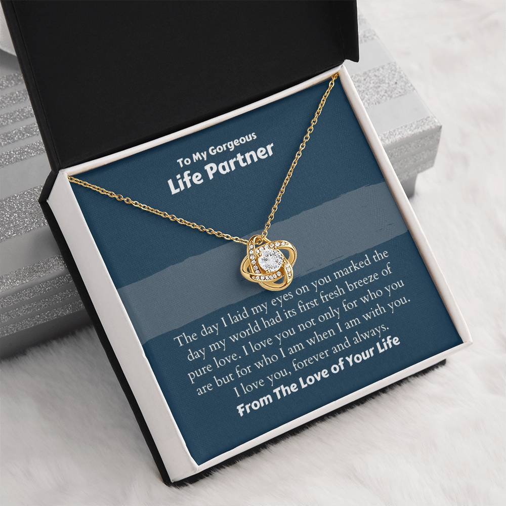 Gorgeous Life Partner Necklace - I love you, forever and always on Anniversary / Valentine’s Day