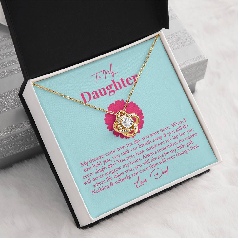 Dad Daughter Necklace - Always Remember, You’re My Little Girl on New Year’s Eve