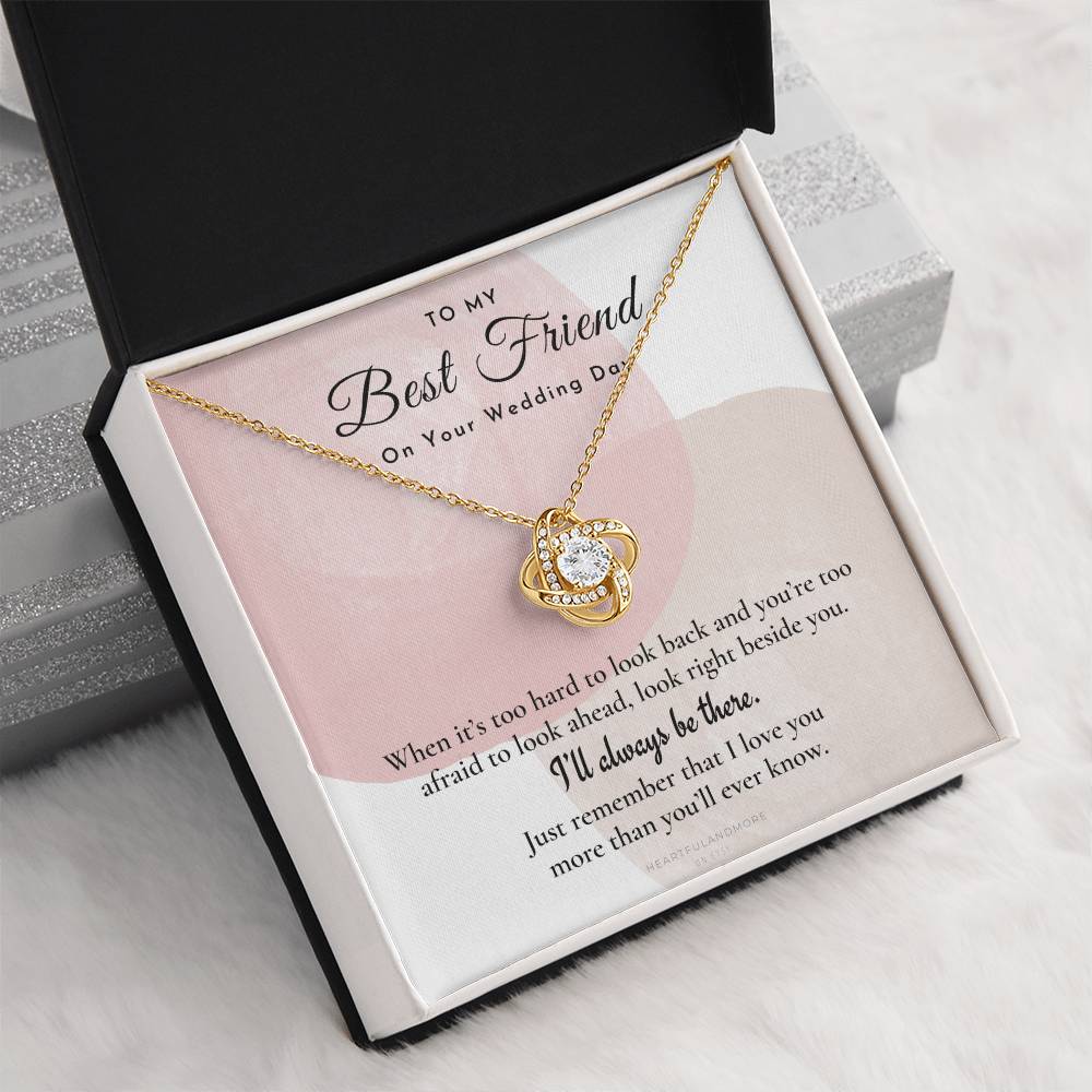 Best Friend Gift on Her Wedding Day, Best Friend to Bride Necklace, Best Friend Gift to Bride, Bride Gift From Maid of Honor, to My Best Friend