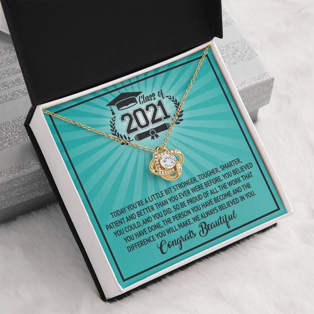 (Almost Gone) Class of 2021 - Graduation Necklace - To My Daughter – Graduation Necklace Gift with Love & Pride