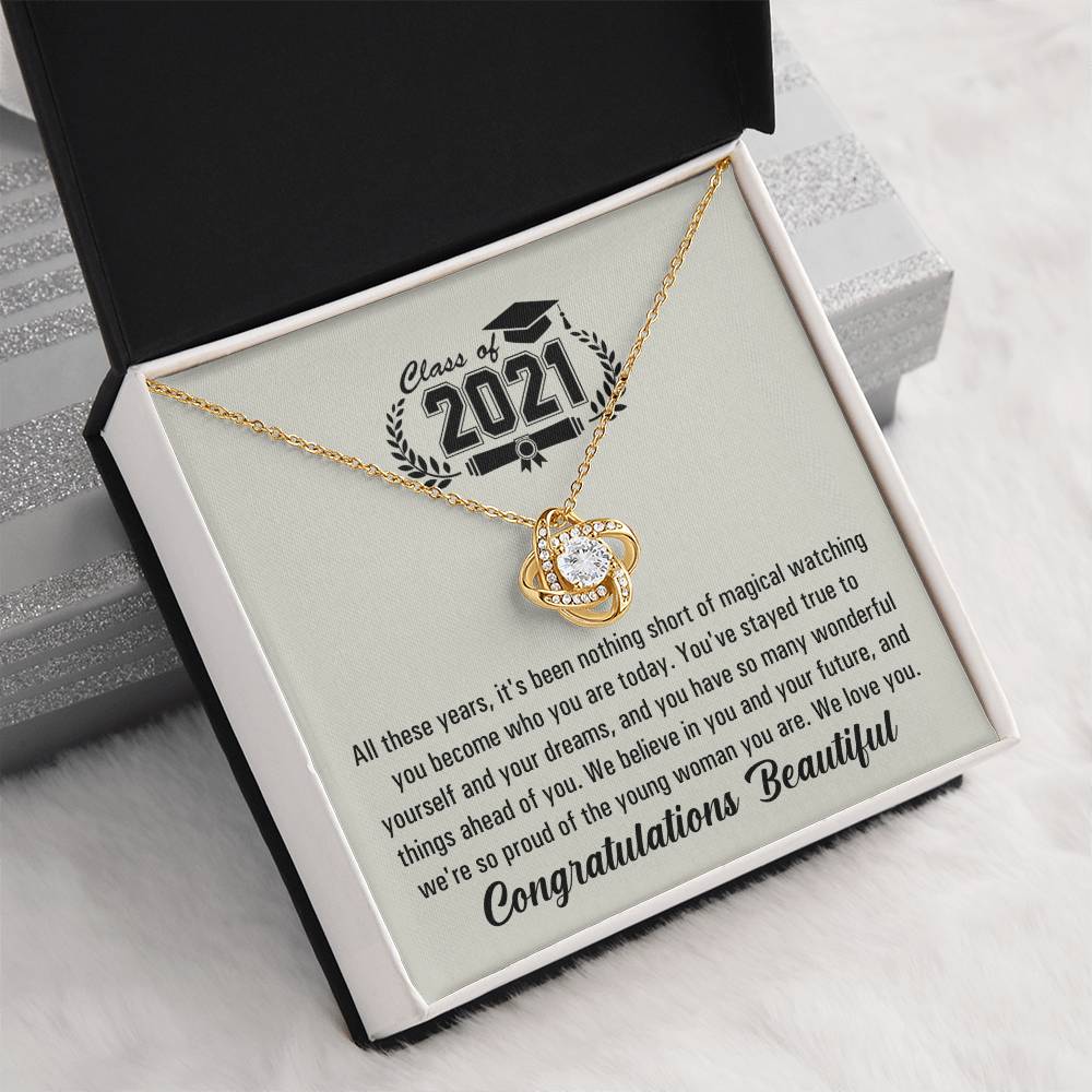 (Almost Gone!) Graduation Necklace - Class Of 2021 - To My Nephew – The Future Is Yours, Happy Graduation
