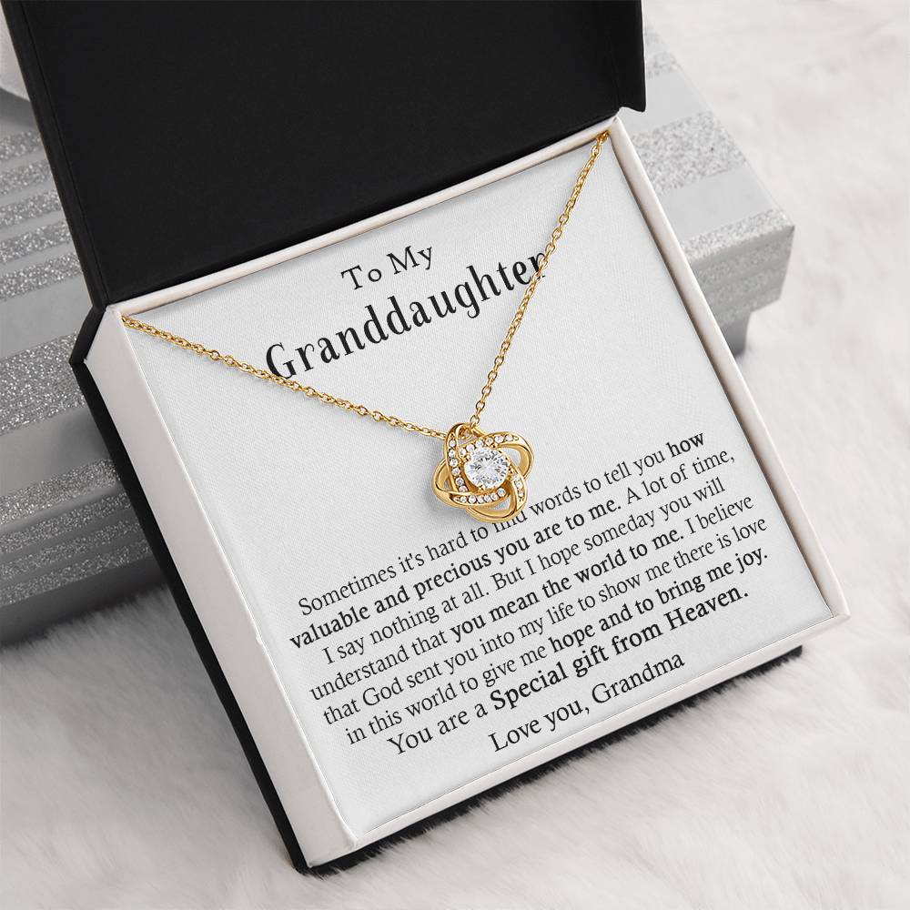 Gifts for Granddaughter -You Are a Precious Gift from Heaven on Birthday