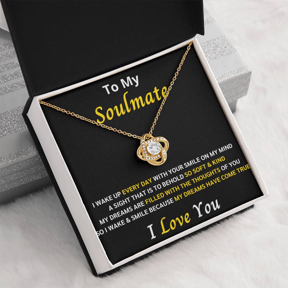 To My Soulmate Love Knot Gift Set 4 – My dreams came true with you - Romantic Gift