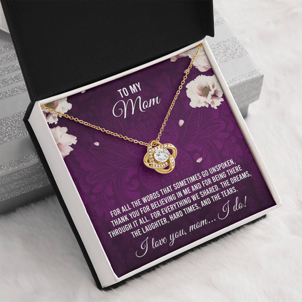 To My Mom - I Love You Necklace
