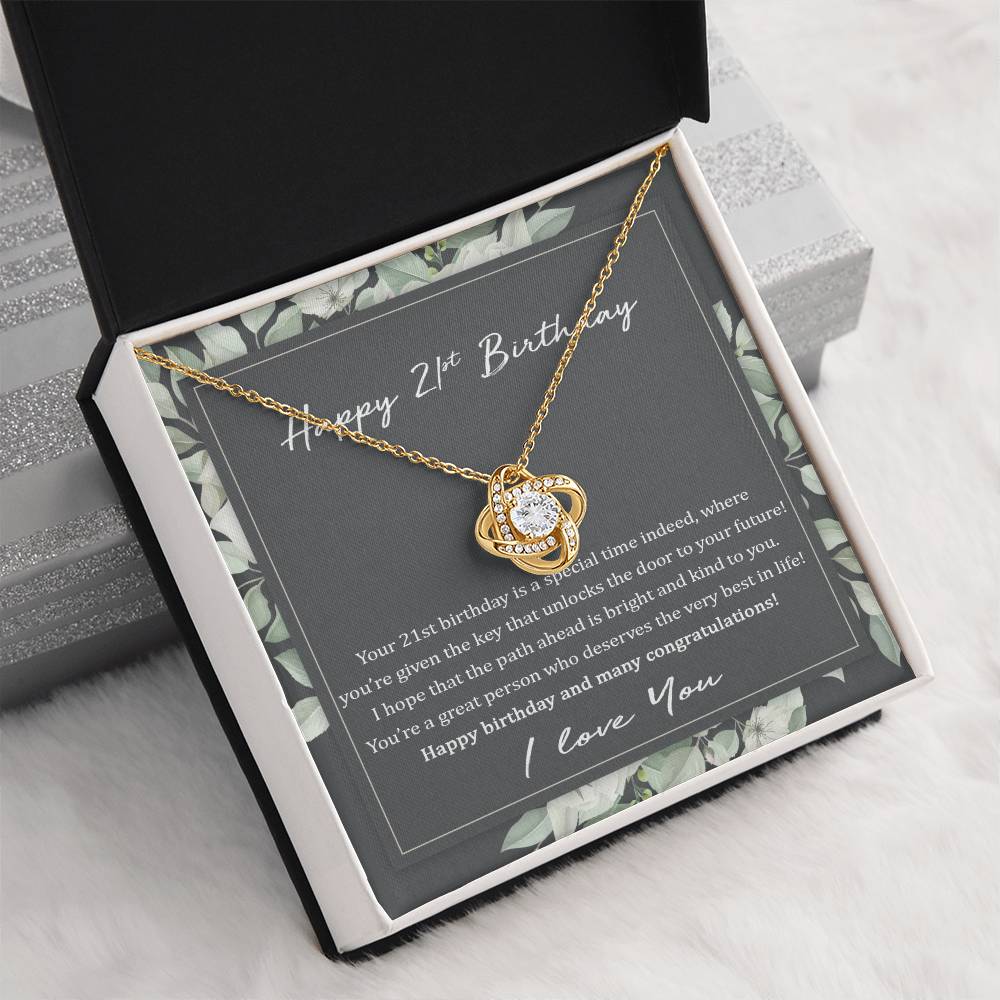 21st Birthday Gift Necklace: Birthday Gift For Daughter, Bestfriend, Niece, Granddaughter, Jewelry Gift For Her Birthday