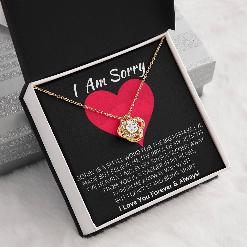 (Premium) Love Knot Necklace | I Am Sorry Gift for Your Love! ❤️