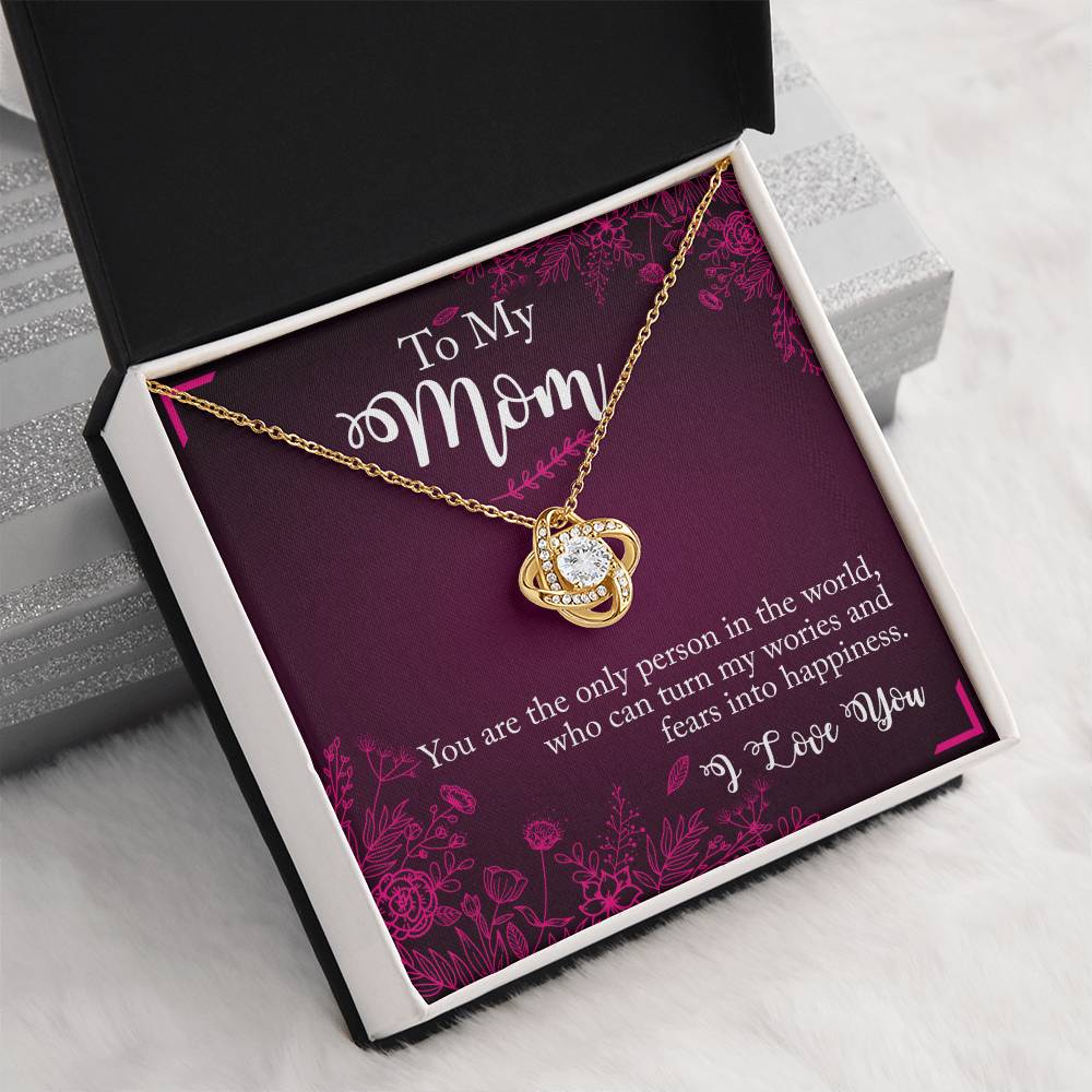 "A Special Bond" - the Love Knot Necklace -  To My Mom - Mother’s Day, Women’s Day, Thank You Gift