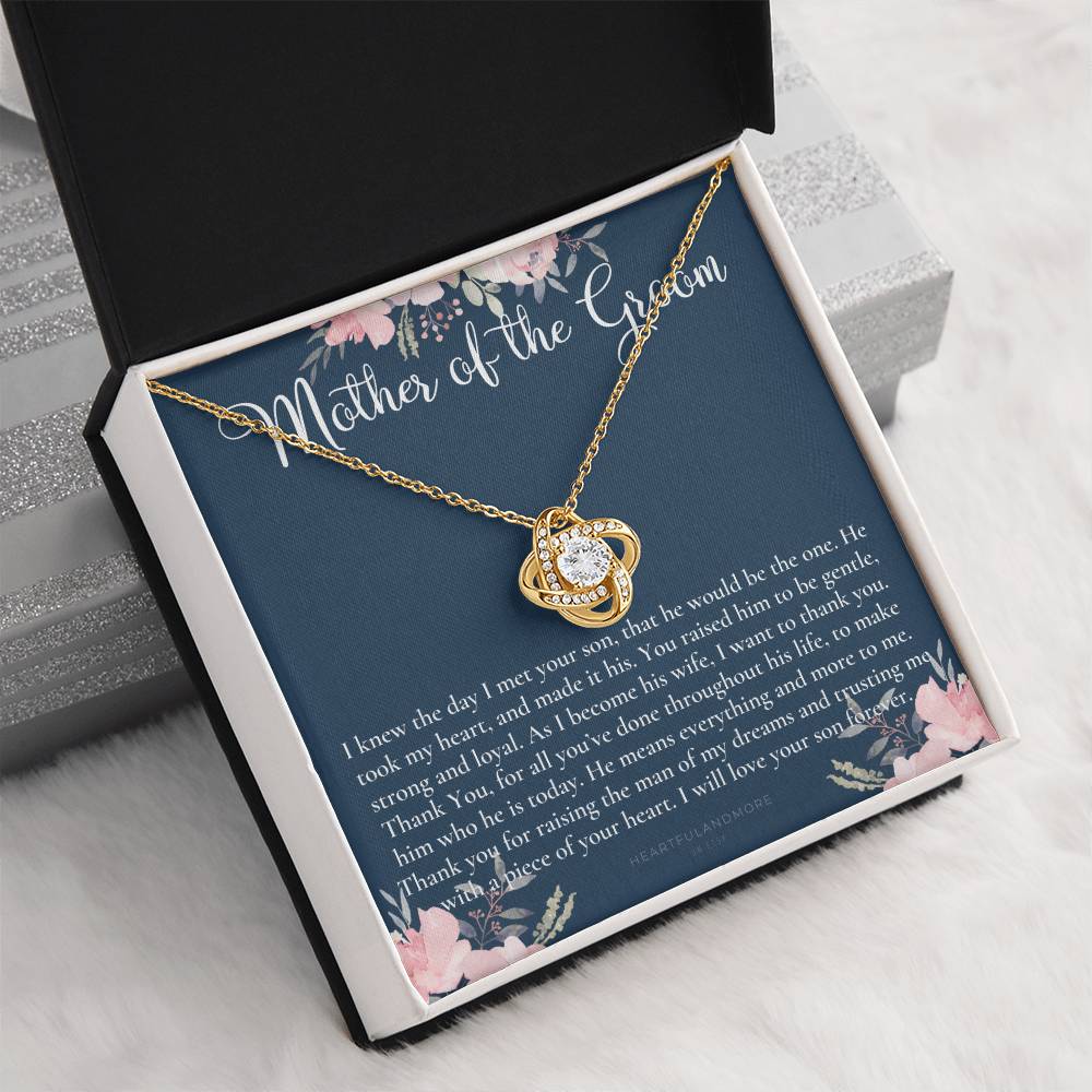Mother of the Groom Gift Necklace, Wedding Gift, Bridal Party, Rehearsal Dinner, Man of My Dreams, Parent of Groom, Mother in Law Gift