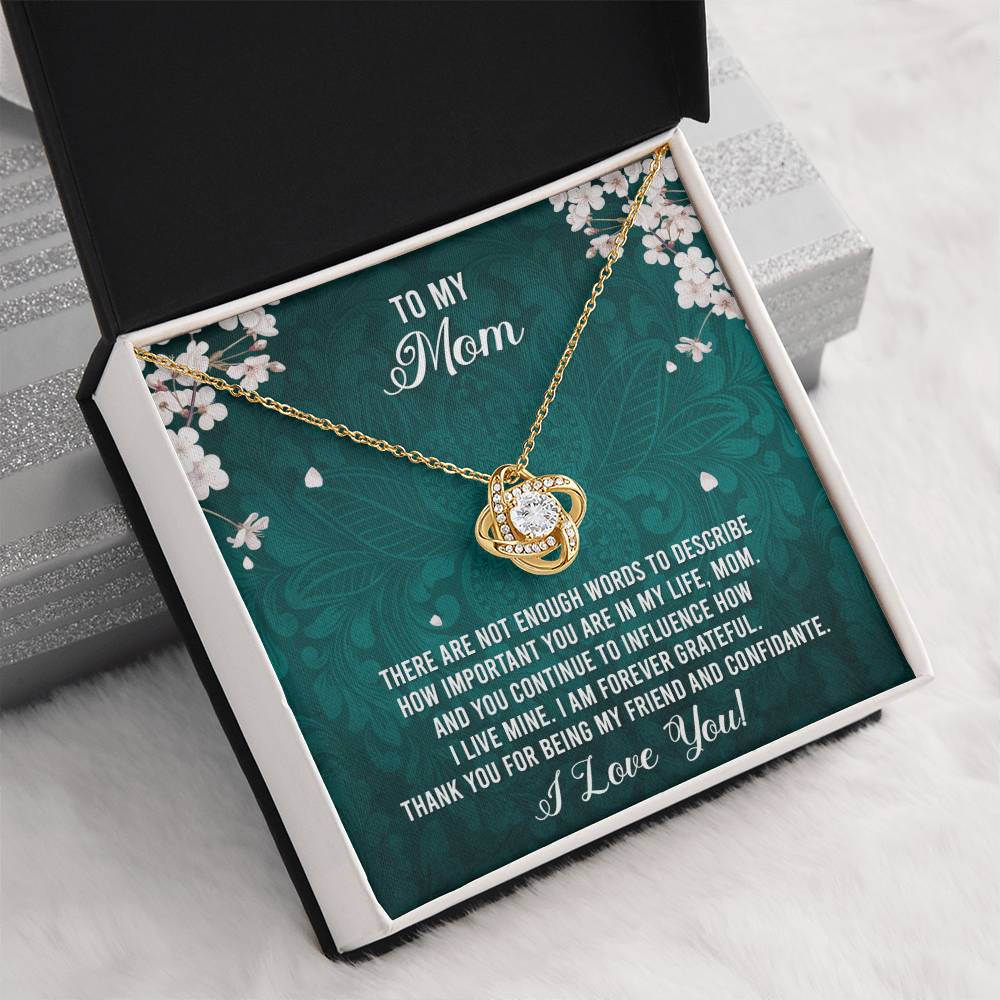 To My Mom - I Love You Necklace