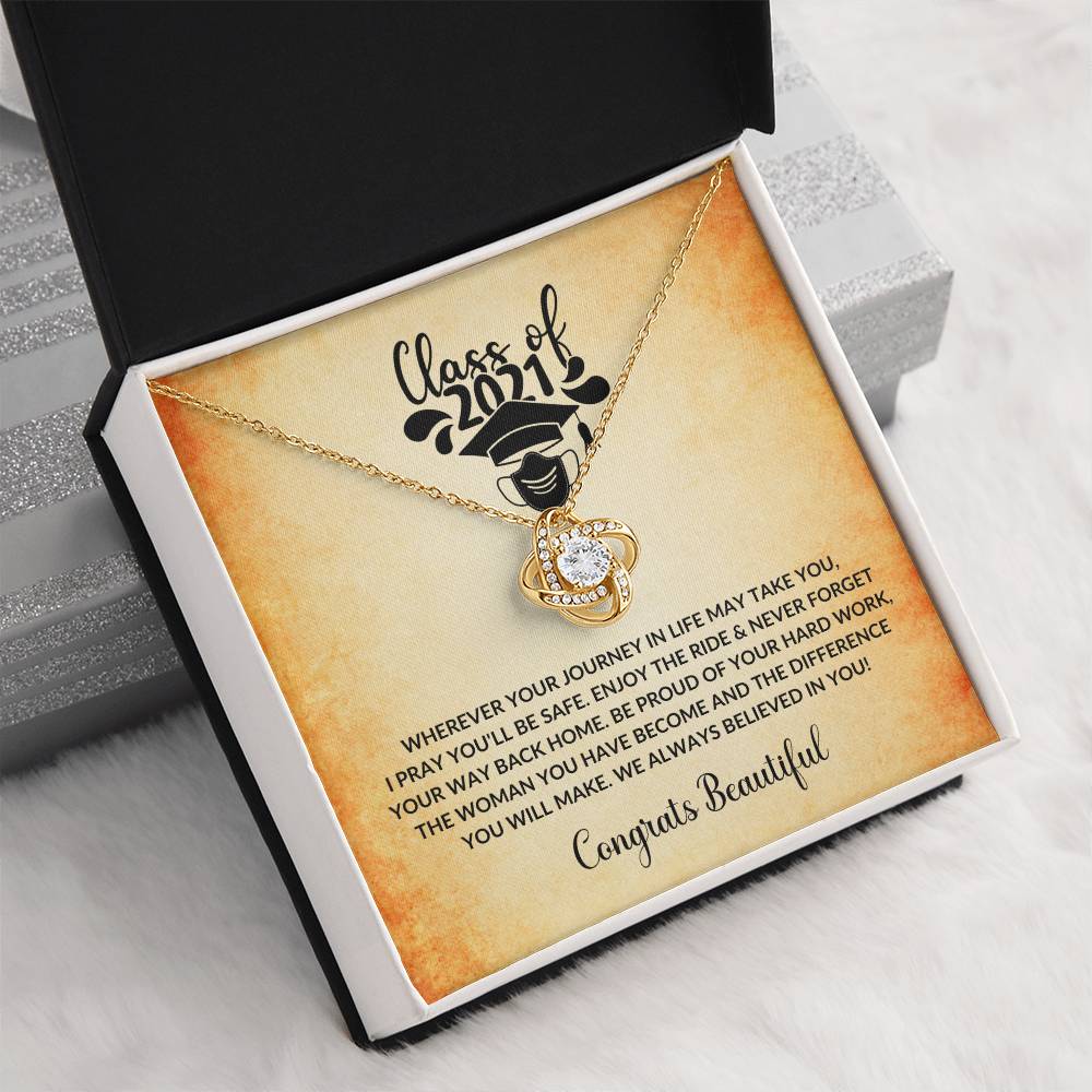 (Almost Gone) Class of 2021 - Always Believed In You - Graduation Necklace