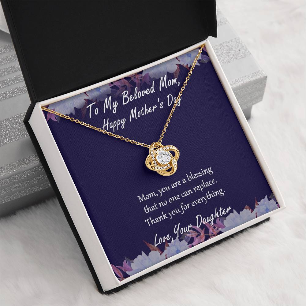 "Blessing" - Mother's Day Necklace -  To My Belong Mom - Happy Mother's Day