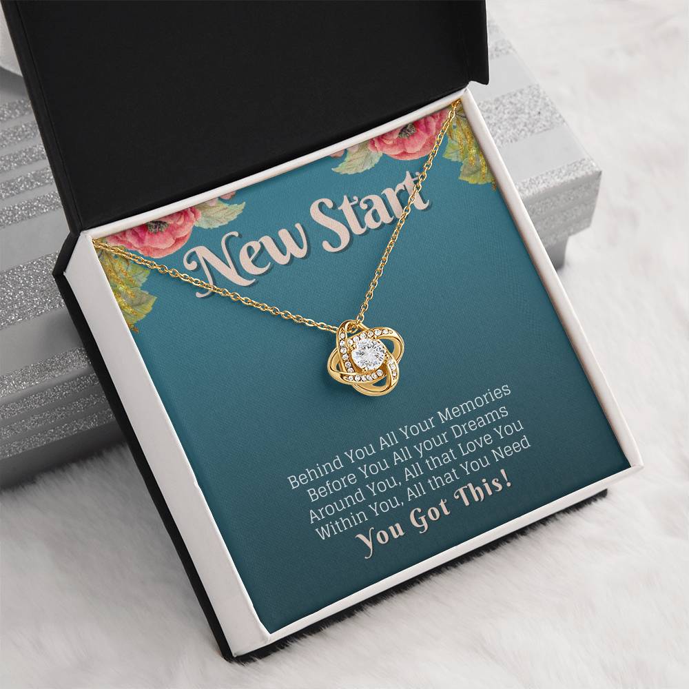 New Start You Got This Strength Knot Neckalce