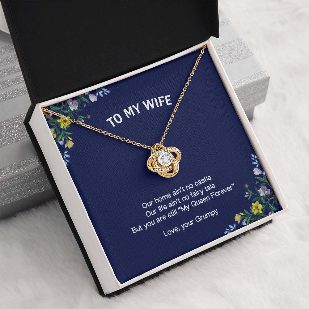 "My Wife" - Love Knot Necklace -  To My Wife – Forever & Always