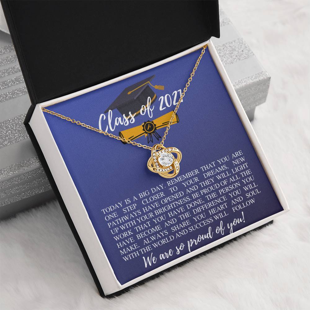 (Almost Gone ) Class of 2021 - Amazing Necklace - Gift To Graduation - The Journey Begins