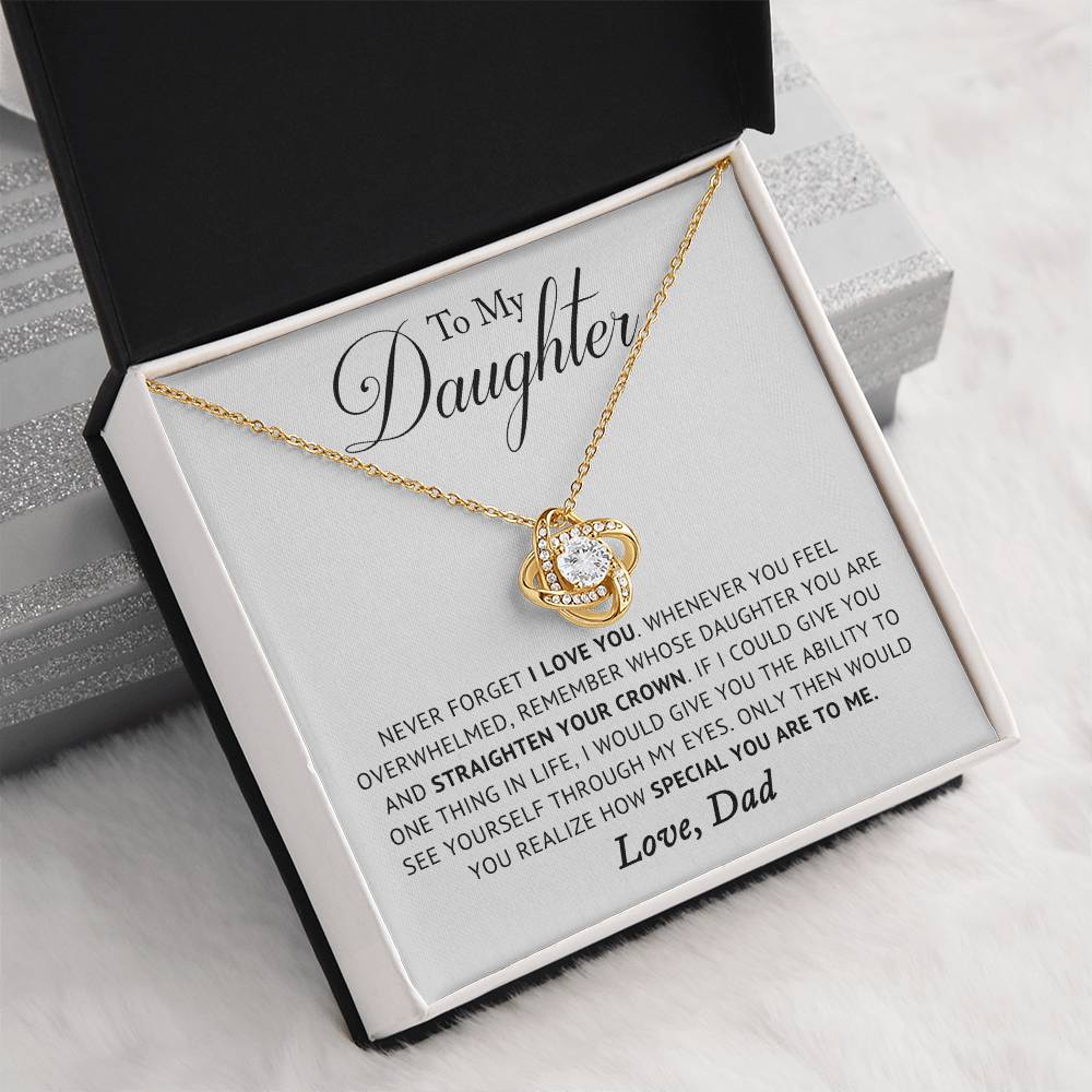 To My Daughter Necklace - Remember Whose Daughter You Are, Gift for Daughter From Dad