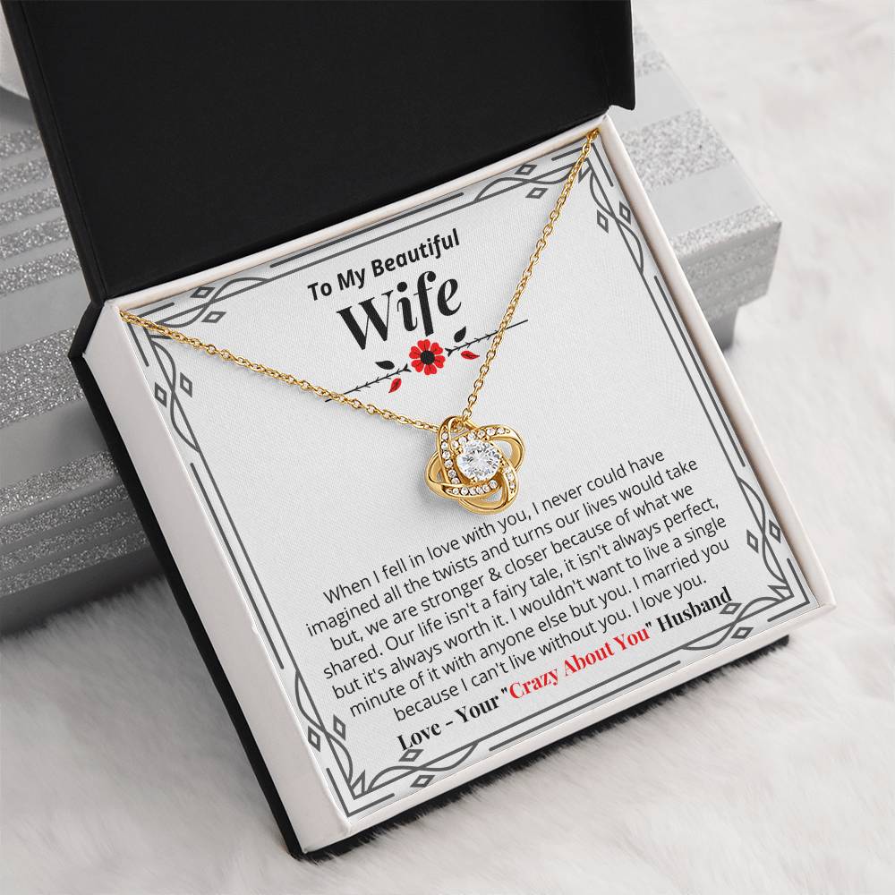 To My Wife - I Can't Live Without You - Necklace