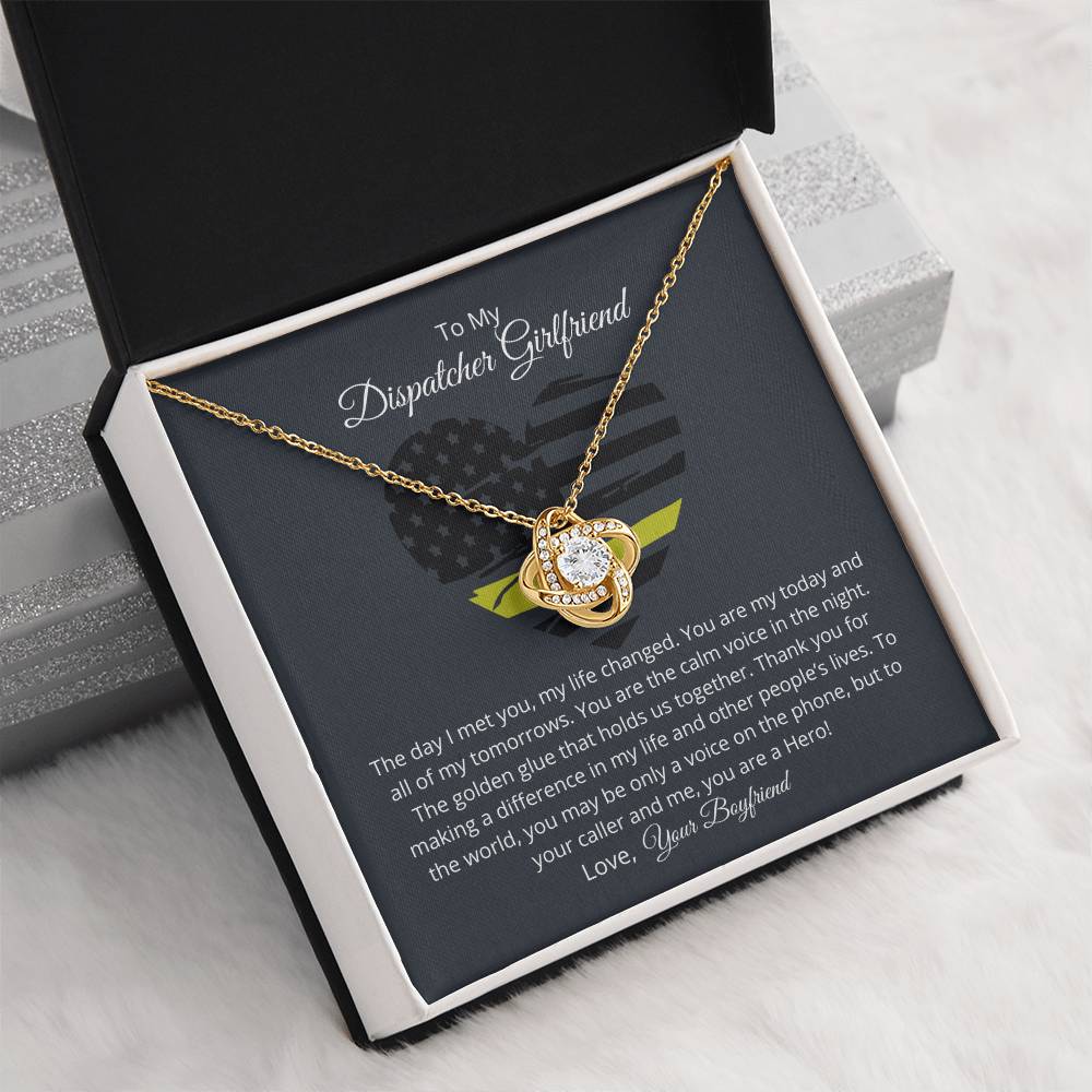 Dispatcher Girlfriend Love Necklace – Thank you for changing my life with your love - Wedding Anniversary