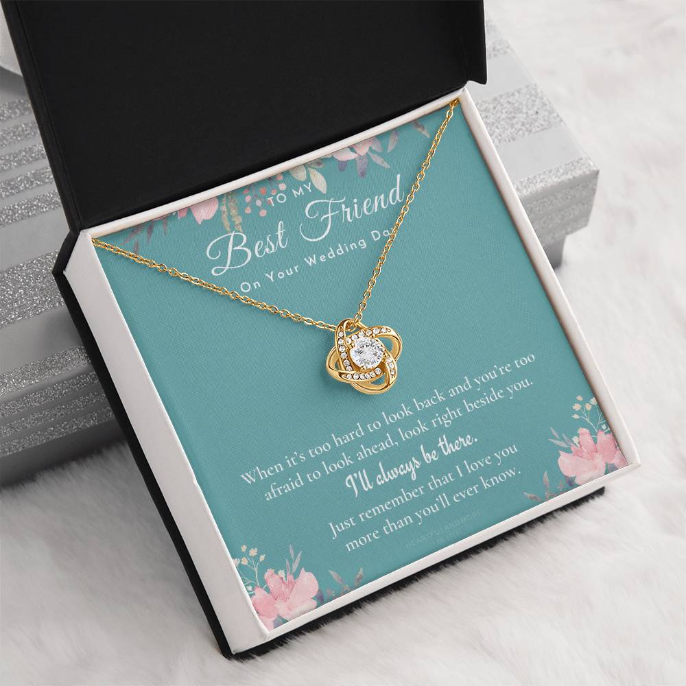 Best Friend Gift on Her Wedding Day, Best Friend to Bride Necklace, Best Friend Gift to Bride, Bride Gift From Maid of Honor, to My Best Friend