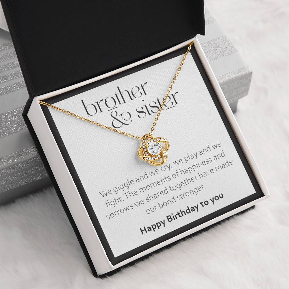 Birthday Gift for Sister from Brother - 925 Sterling Silver Pendant